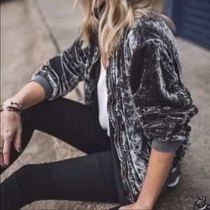 Free people velvet jacket.